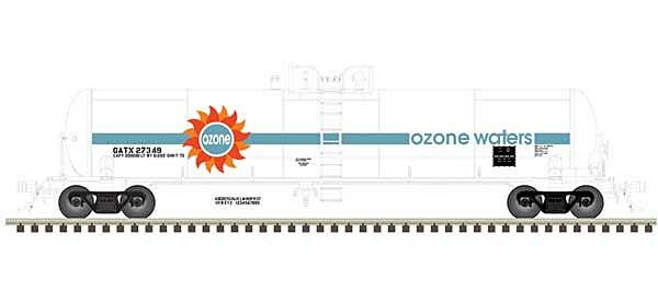Atlas HO 20006972 GATX 20,700-Gallon Tank Car, Master, Ozone Waters GATX