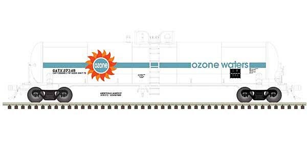 Atlas HO 20006973 GATX 20,700-Gallon Tank Car, Master, Ozone Waters GATX