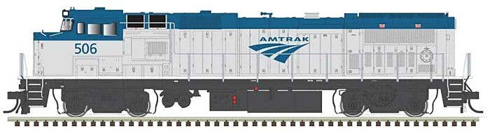 Atlas HO 10004308 GE Dash 8-32BWH Locomotive Master Silver, Amtrak