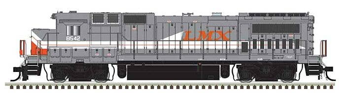 Atlas HO 10004348 GE Dash 8-40B with Front Ditch Lights Locomotive Master Silver, LMX General Electric Leasing