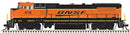 Atlas HO 10004312 GE Dash 8-40BW Locomotive Master Silver, Burlington Northern Santa Fe