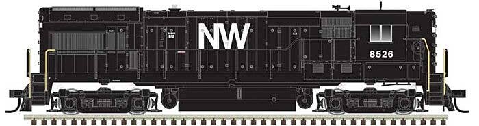 Atlas HO 10004274 GE U30B High Nose Locomotive Master Silver, Norfolk & Western