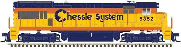 Atlas HO 10004280 GE U30B Low Nose Phase II No Nose Headlight Locomotive Lok, Master Gold, CSX