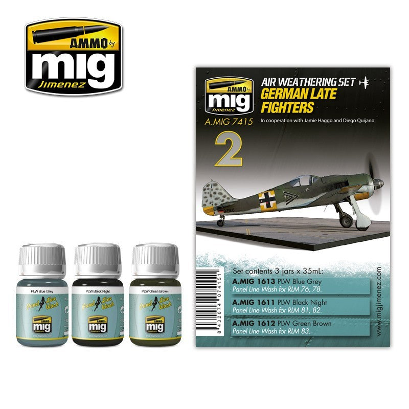 Ammo Mig German Late Fighters Air Weathering Set
