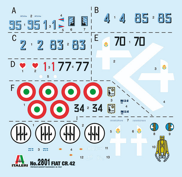 Italeri 2801 - SCALE 1 : 48 FIAT CR.42 Falco