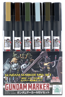 Gunze Sangyo GMS127 Gundam Marker MSV Set 6-Markers