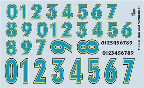 Gofer Racing 11013 Stock Car Numbers 1:25