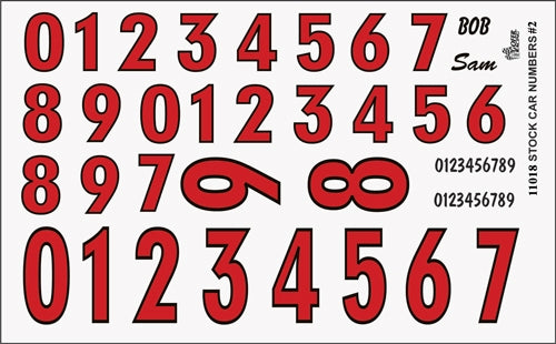 Gofer Racing 11018 Stock Car Numbers 1:25