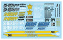 Gofer Racing 11025 Sheriff Decals 1:25