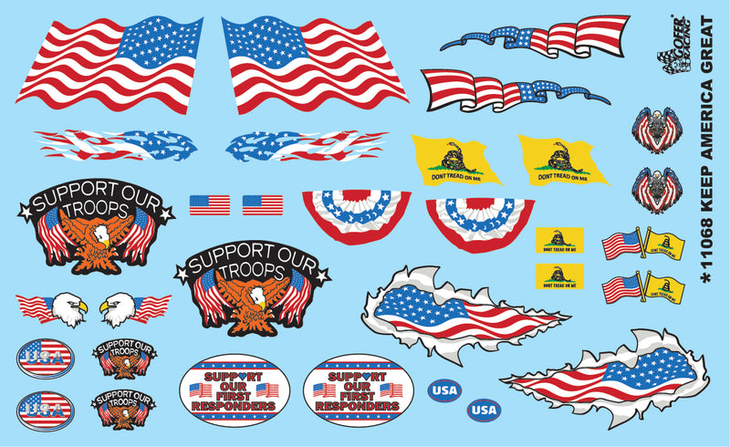 Gofer Racing 11068 KEEP AMERICA GREAT DECAL