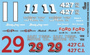 Gofer Racing 11073 FORD VINTAGE RACE DECALS