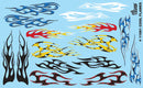 Gofer Racing 11081 COOL FLAMES DECAL