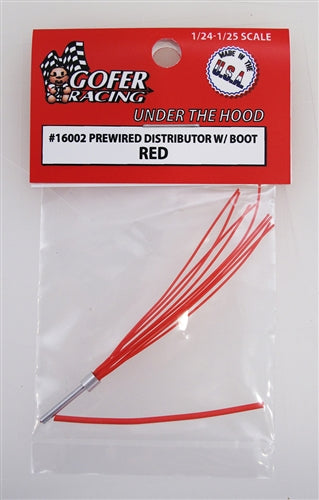 Gofer Racing 16002 Wired Distributor w/boot Red