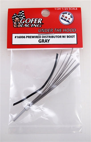 Gofer Racing 16006 GR PREWRD DIST W/BOOT GRY