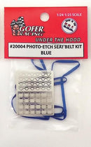 Gofer Racing 20004 PHOTO ETCH SEAT BELT BLUE