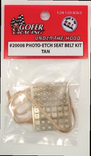 Gofer Racing 20008 Photo Etch Tan Seatbelt Kit