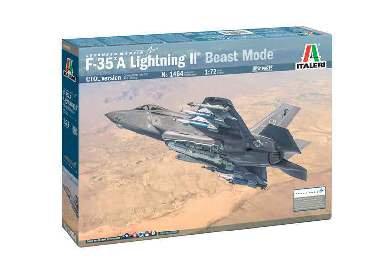 Italeri 1464 - SCALE 1 : 72 F-35A LIGHTNING II CTOL version (Beast Mode)