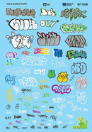 Microscale N 60-1536 Graffiti Decal Set, Irish and Scottish Graffiti