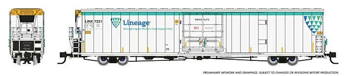 PREORDER Rapido N 567003-4 Greenbrier 7780 Cubic Foot Reefer, Lineage