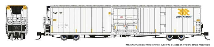 PREORDER Rapido N 567007A Greenbrier 7780 Cubic Foot Reefer, Ontario Northland Random from Set