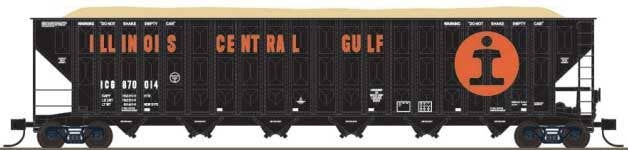 PREORDER Trainworx N 27006-06 Greenville 7000-Cubic Foot Wood Chip Hopper, Illinois Central Gulf