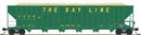 PREORDER Trainworx N 27056-03 Greenville 7000-Cubic Foot Wood Chip Hopper, Atlanta & St. Andrews Bay