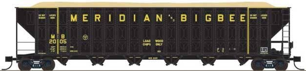 PREORDER Trainworx N 27058-06 Greenville 7000-Cubic Foot Wood Chip Hopper, Meridian & Bigbee