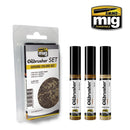 Ammo Mig 7503 GROUND COLOR OILBRUSH SET