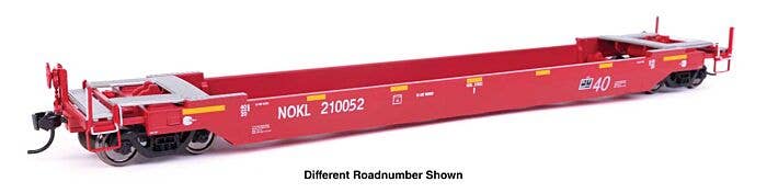 WalthersProto 920-109135 Gunderson Rebuilt All-Purpose 40' Well Car - Ready-To-Run -- Northwestern Oklahoma Railroad (red)