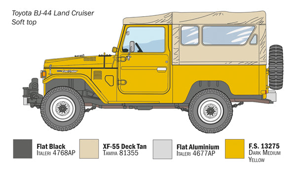 Italeri 3630 - SCALE 1 : 24 Toyota BJ44 Land Cruiser