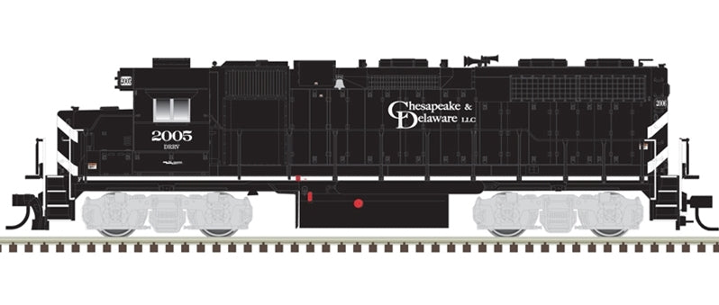 Atlas Master Line HO 10004079 Gold Series GP38 Locomotive with Ditch Lights, Chesapeake and Delaware