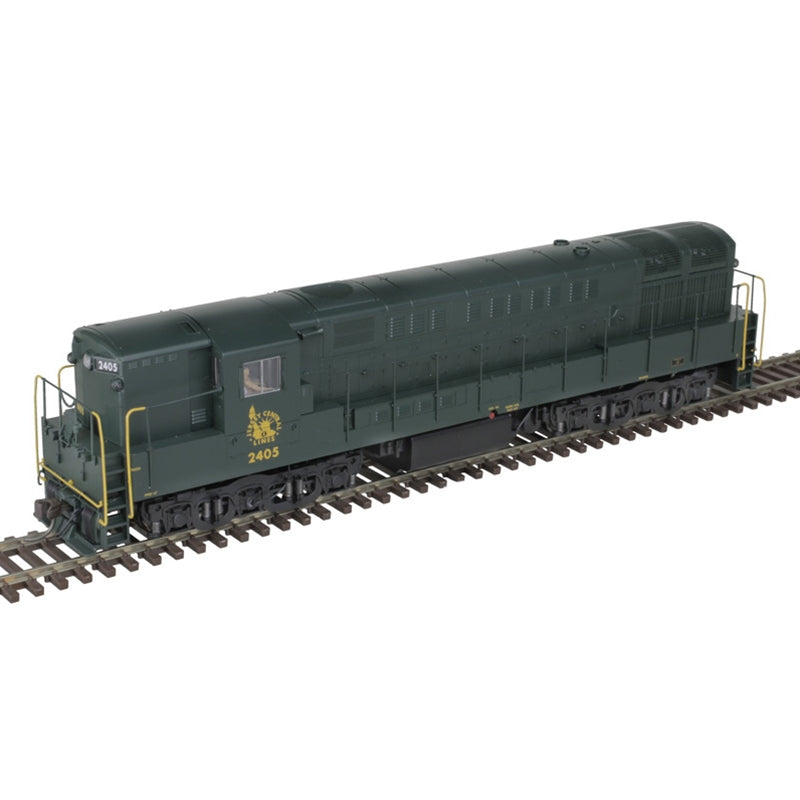 Atlas 10004131 HO TRAIN MASTER PH.1B GOLD JERSEY CENTRAL [NO STRIPES]