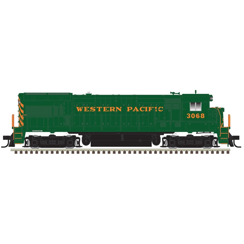 PREORDER Atlas 10004283 GE U30B Low Nose Phase II No Nose Headlight - LokSound & DCC - Master(R) Gold -- Western Pacific