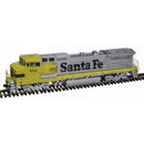 Atlas 10004340 GE Dash 8-40BW - Standard DC - Master(R) Silver -- Santa Fe