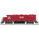 PREORDER Atlas 10004561 HO EMD GP38-2 - Standard DC - Silver -- Helm Leasing HLCX