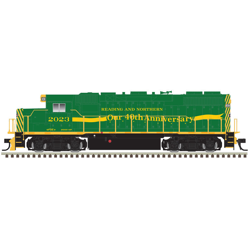 PREORDER Atlas 10004563 HO EMD GP38-2 - Standard DC - Silver -- Readin