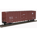 Atlas 20006202 FMC 5077 Single-Door Boxcar - Ready to Run -- Burlington Northern Santa Fe 725677 (Boxcar Red, white), HO Scale