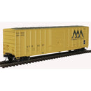 Atlas 20006211 FMC 5077 Single-Door Boxcar - Ready to Run -- Vermont Railway 3548 (yellow, green), HO Scale