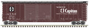 Atlas Master Line HO 20006591 50' Postwar Double Door Box Car, Santa Fe "El Capitan"
