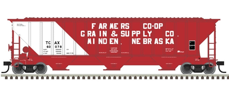 Atlas Trainman HO 20006651 Thrall 4750 Hopper, Transportation Corporation of America