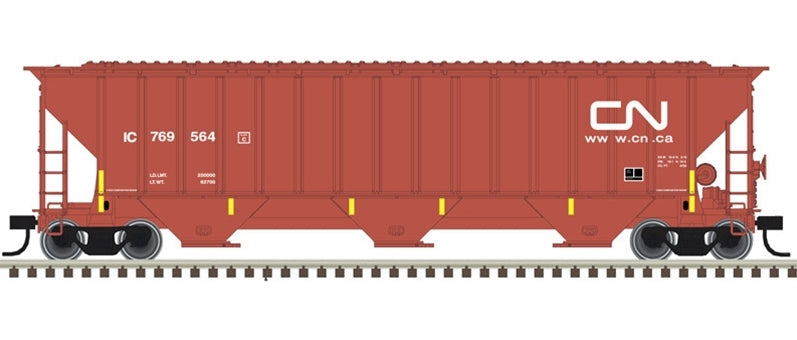 Atlas Trainman HO 20006654 Thrall 4750 Hopper, Canadian National (IC)