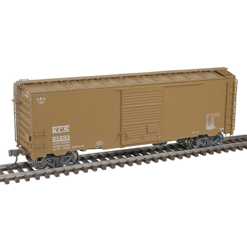 Atlas 20006823 HO 40' Postwar Box Car w/ 8' Door Kansas City Southern 21248 (Brown/White)