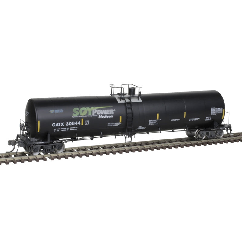 Atlas 20006895 HO TRINITY 25,500 GALLON TANK CAR GATX [SOY POWER BIO FUELS]