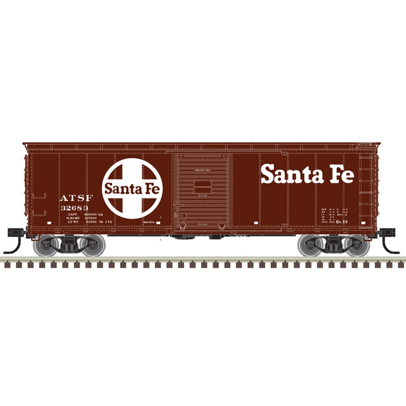 Atlas 20007084 USRA Steel Rebuilt 40' Boxcar - Ready to Run - Master(R) -- Santa Fe