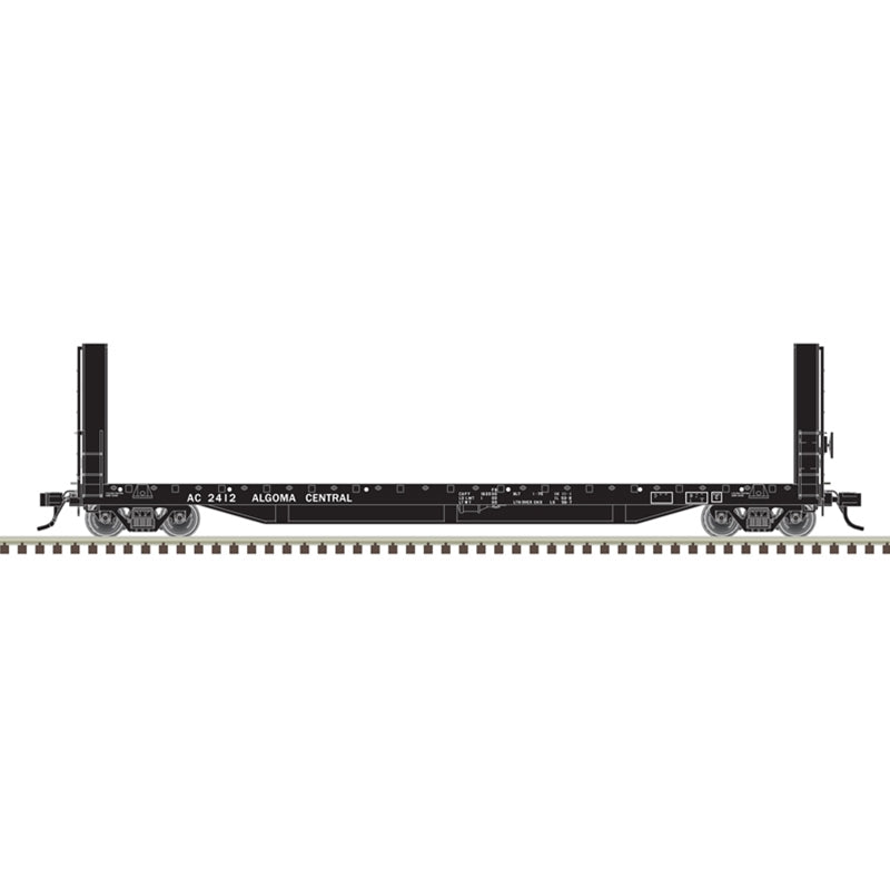 PREORDER Atlas 20007090 51'6" Bulkhead Flatcar - Ready to Run - Master(R) -- Algoma Central