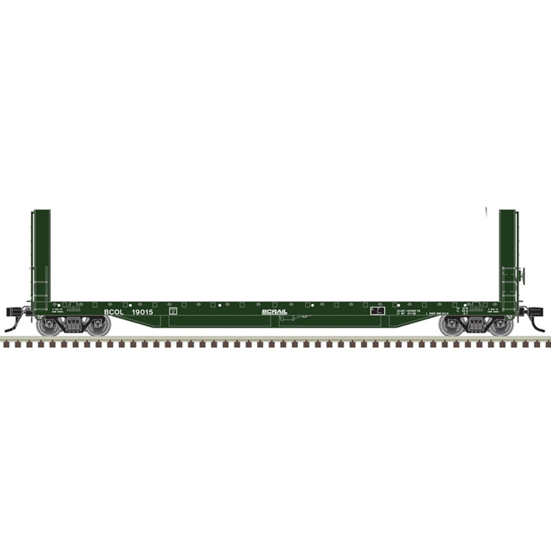 PREORDER Atlas 20007093 51'6" Bulkhead Flatcar - Ready to Run - Master(R) -- BC Rail