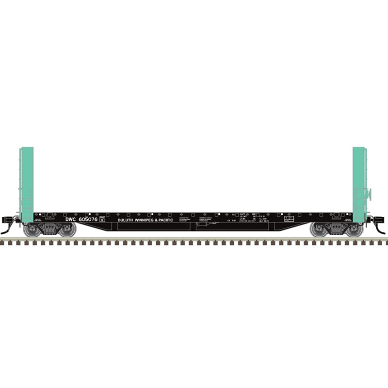 PREORDER Atlas 20007102 51'6" Bulkhead Flatcar - Ready to Run - Master(R) -- Duluth, Winnipeg and Pacific Railway