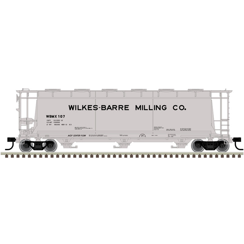 PREORDER Atlas 20007185 ACF 3-Bay Cylindrical Hopper - Ready to Run -- Wilkes-Barre Milling Co.