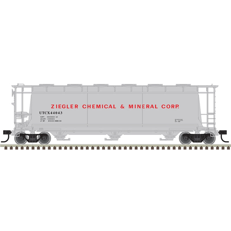 Atlas 20007186 ACF 3-Bay Cylindrical Hopper - Ready to Run -- Ziegler Chemical