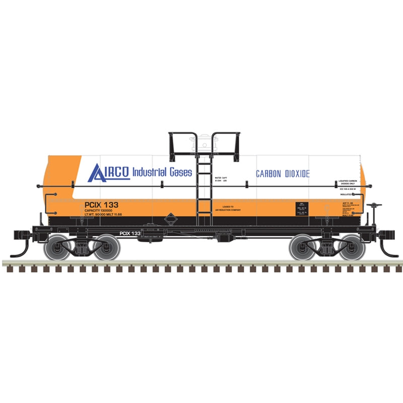 PREORDER Atlas 20007343 11,000-Gallon Tank Car w/Platform - Ready to Run - Master(R) -- Airco Carbon Dioxide PCIX